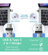 Mouse Jiggler Mover Wiggler Simulator Undetectable Discrete USB Windows Mac 2in1