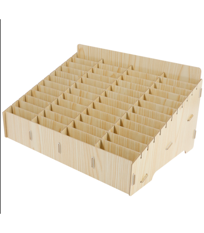 60 Mobile Phone Storage Box Compartment Holder Shop Store Display Ply wood