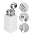 2 Pcs Alcohol IPA Spirit Push Dispensing Bottle 180ML Tool ESD Nail Polish White