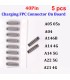 5pcs Samsung A05 A04 A14 A22 A21 Charging FPC Connector On Main Board 40 pins