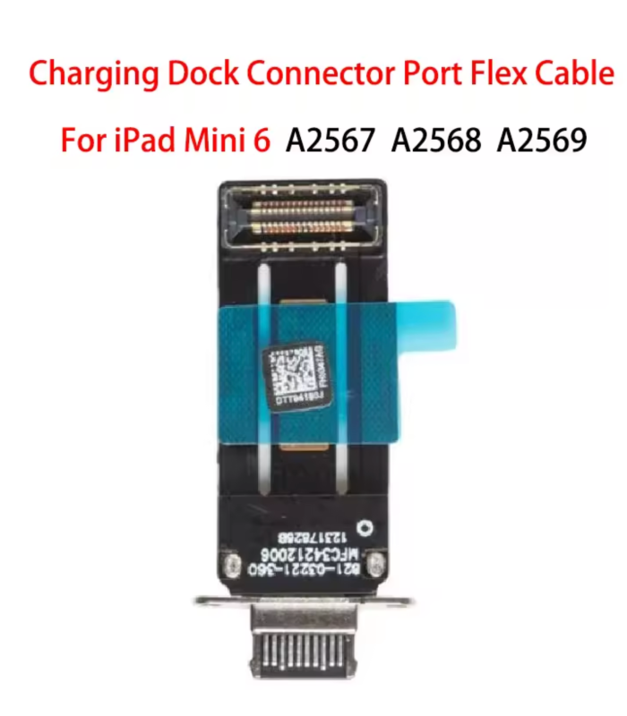 Apple iPad mini 6th Gen A2567 A2568 Charging Port Dock Connector Flex Cable