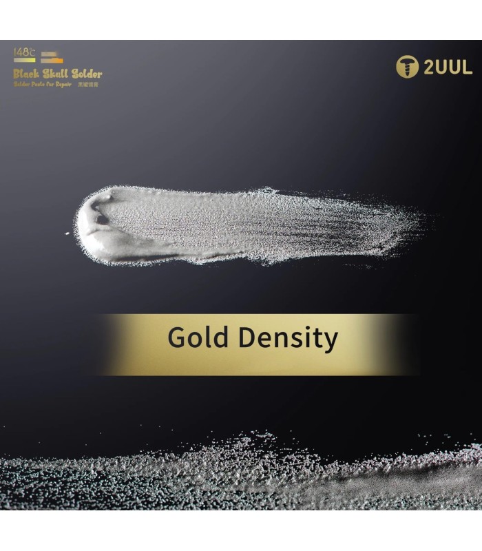 2UUL Black Skull Solder Paste 148℃ degrees for PCB IC PPD Repair reballing 50g
