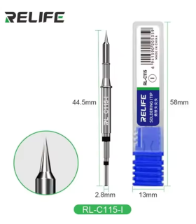 RELIFE C115 I  straight Soldering Tips Welding Iron Head solder Tip TT115 Handle
