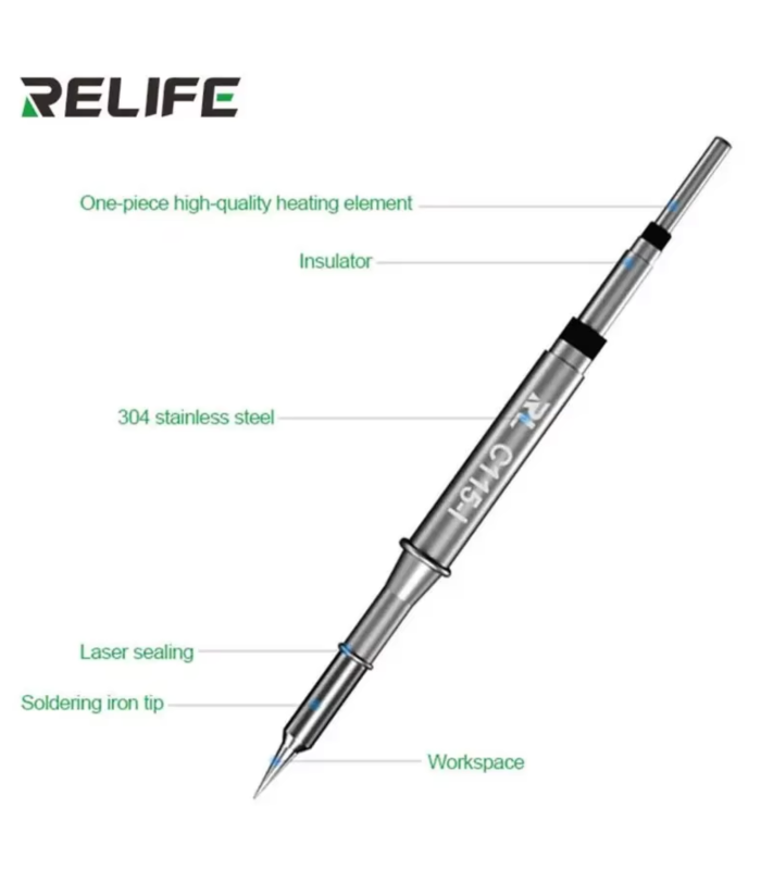 RELIFE C115 IS Conical Soldering Tips Welding Iron Head solder Tip TT115 Handle
