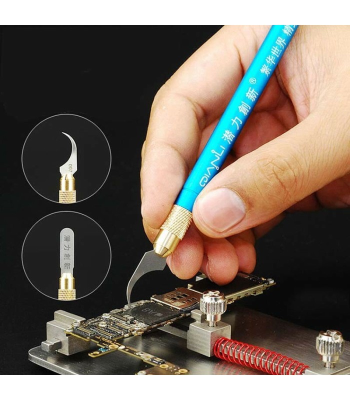 QIANLI 007 Glue Cleaner with 3 Curved Crescent Blades for BGA IC Chip Repair -UK