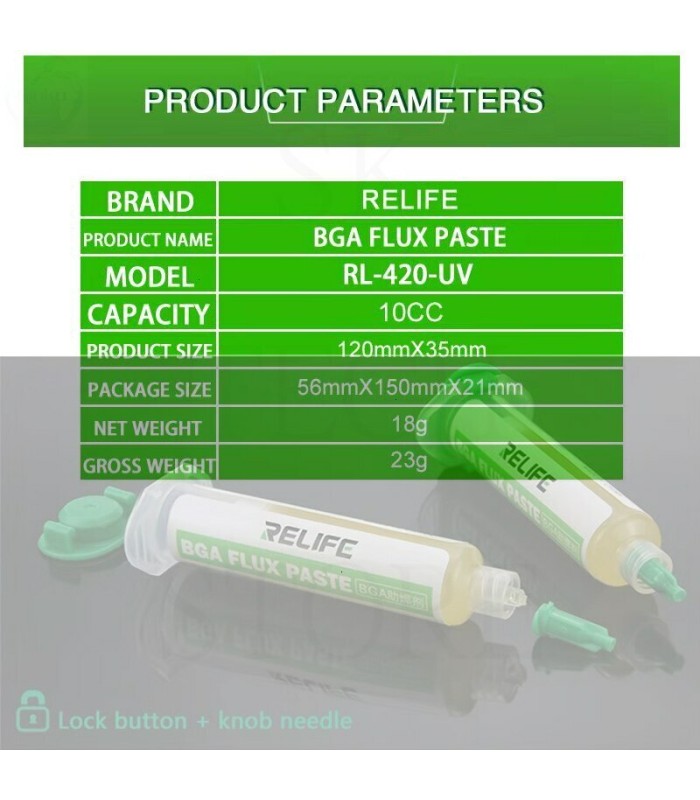 Sunshine RL-420-UV Solder Soldering Paste Flux Paste for Chips Phone BGA SMD PCB