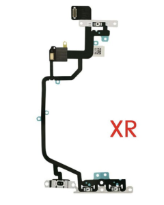 For Apple iPhone XR Power, Volume and Top Microphone Flex with Flash