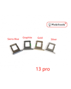 Gold DUAL SIM Card Tray Holder For iPhone 13 Pro - 13 Pro Max