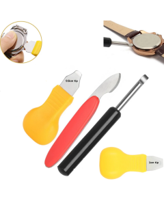 Watch Back Case Opener Repair Tool 4pc Kit Band Strap Remover Battery Change