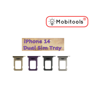 DUAL SIM Card Tray Holder With Waterproof Seal For iPhone 14 / 14 Pro MAX - UK